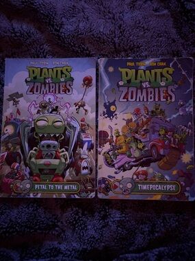 Plants VS Zombies Kids Graphic Novel Set Petal To The Metal/Timepocalypse